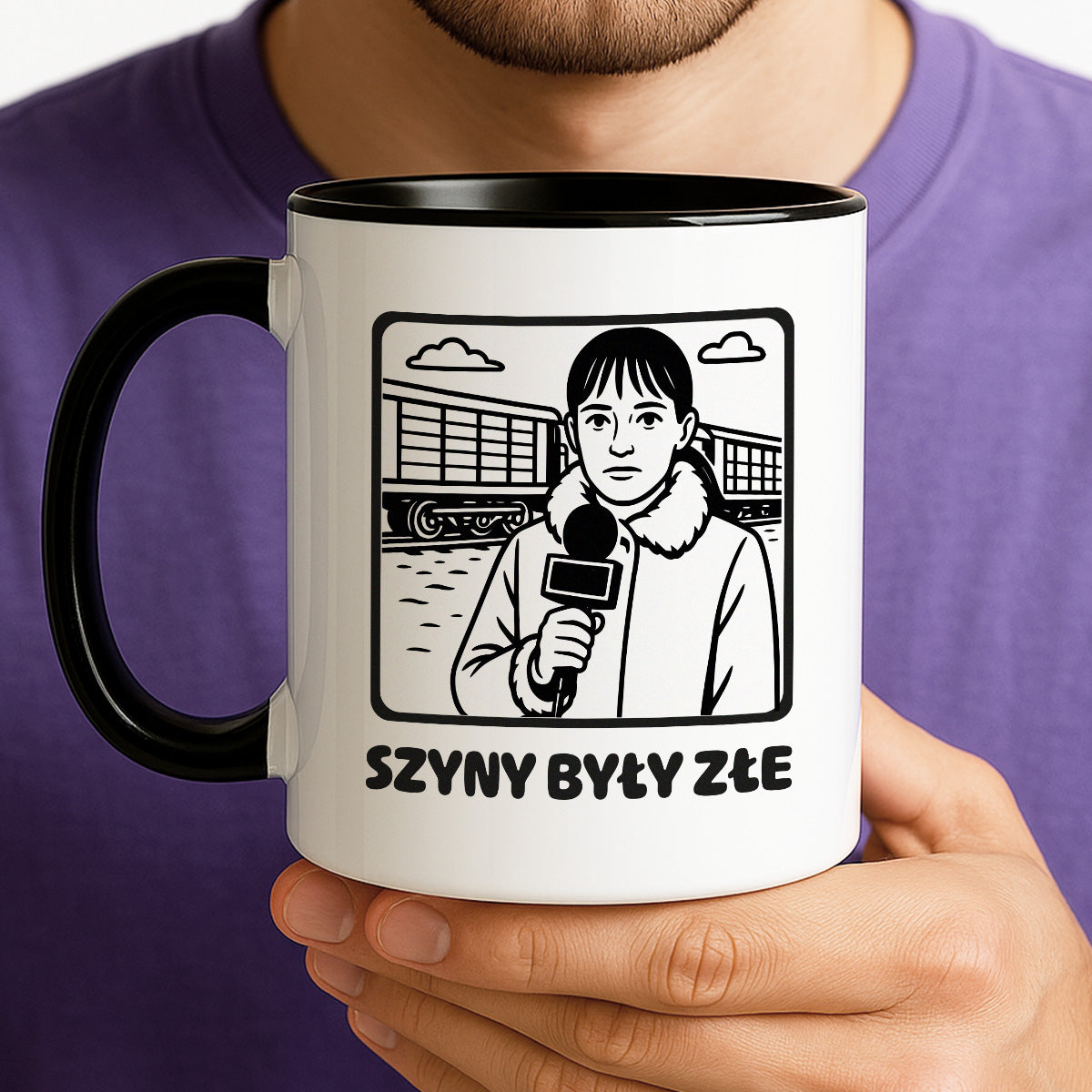 Kubek z nadrukiem - HITY POLSKIEGO INTERNETU - "Szyny były złe..."