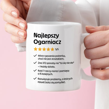 Kubek z nadrukiem "Najlepszy Ogarniacz"