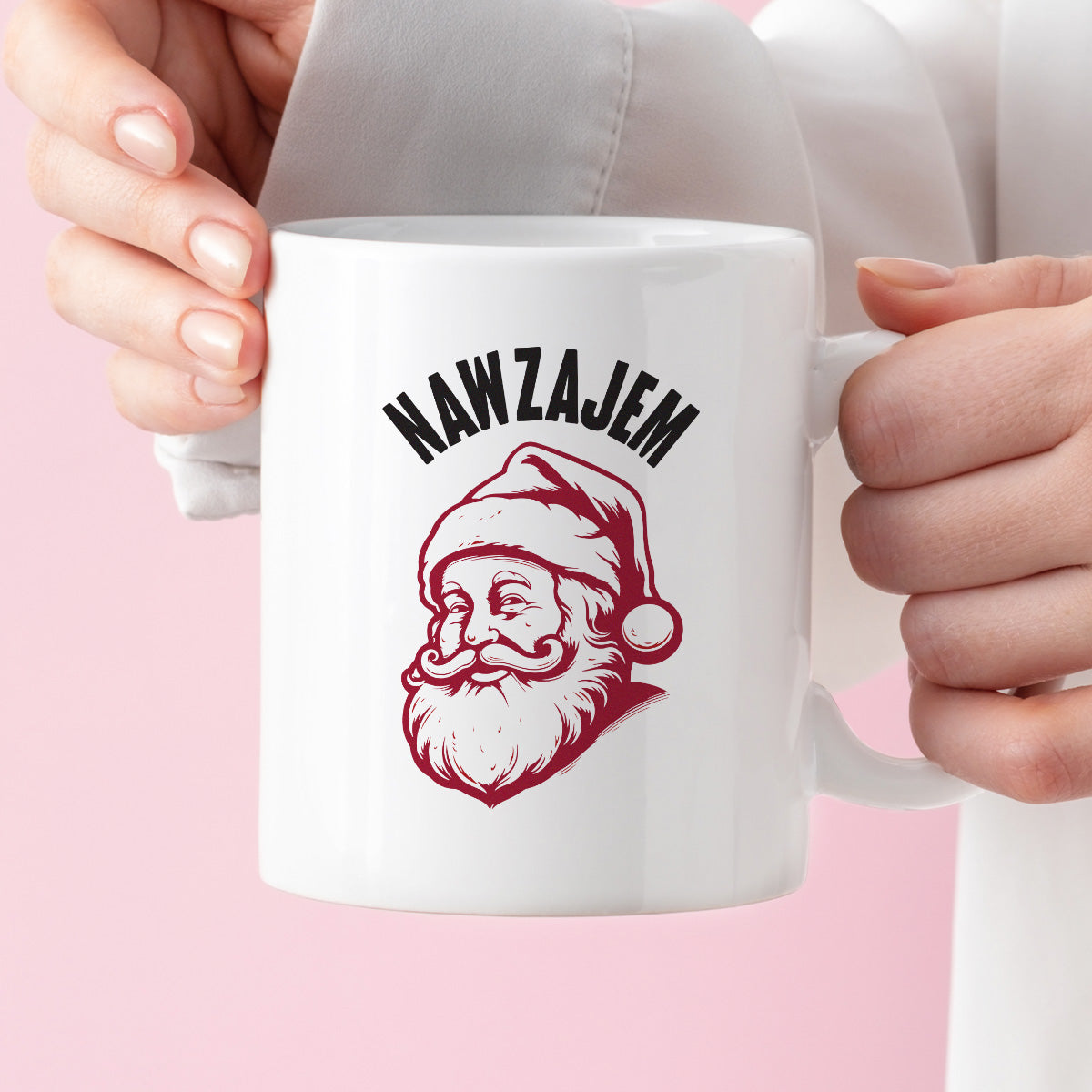 Kubek świąteczny z Mikołajem "Nawzajem"