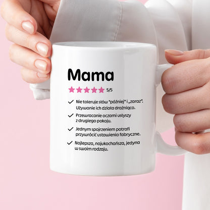 Kubek z nadrukiem - "Mama 5/5"