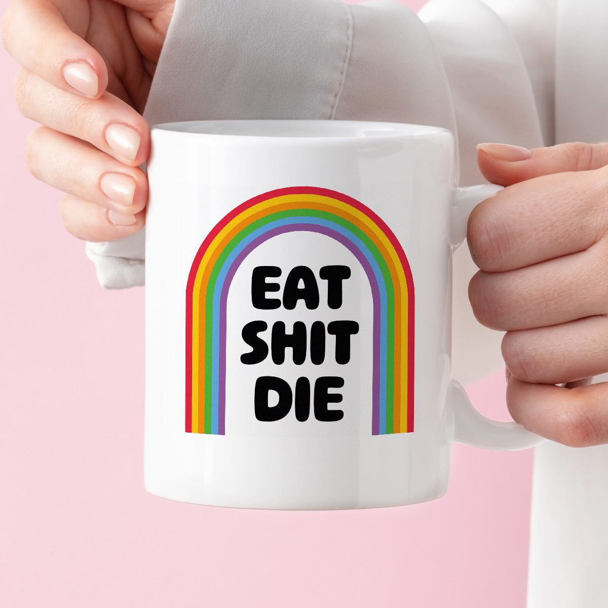 Kubek z nadrukiem "EAT SHIT DIE"