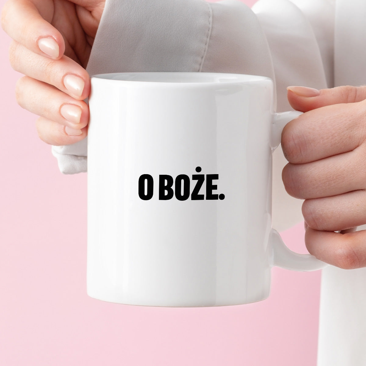 Kubek z nadrukiem - "O Boże."