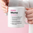 Kubek z nadrukiem - "Mama 5/5" z imieniem