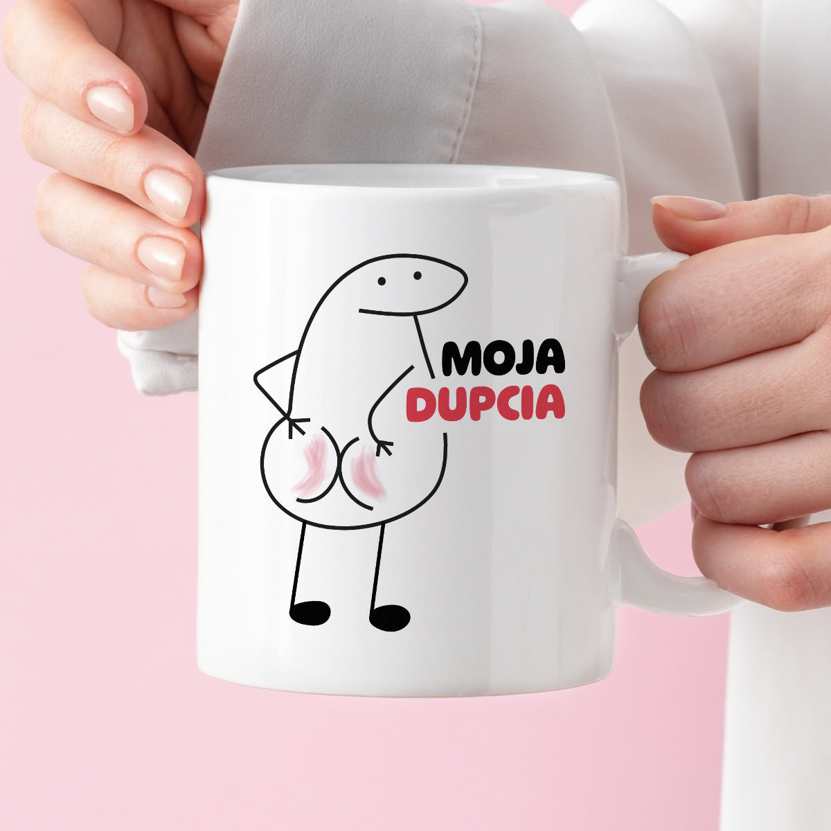 Kubek z nadrukiem "Moja dupcia"