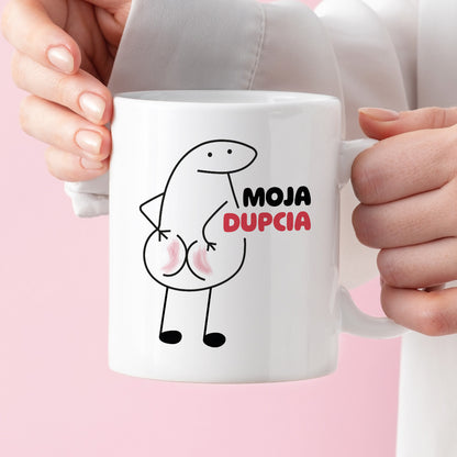 Kubek z nadrukiem "Moja dupcia"