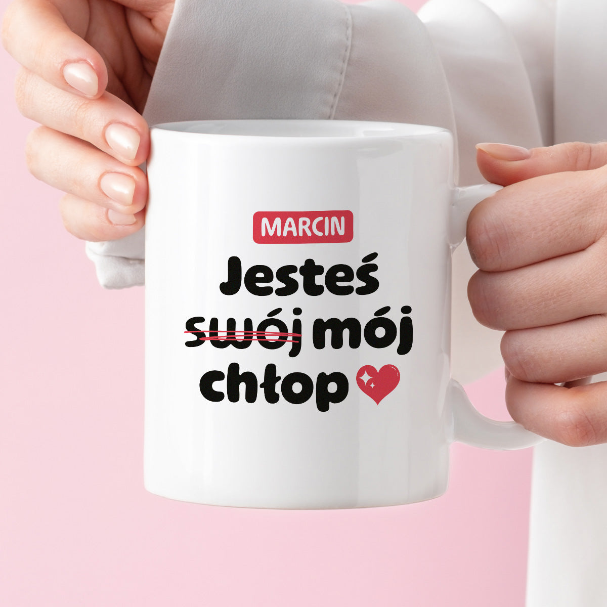 Kubek z IMIENIEM "Jesteś (swój) mój chłop" II
