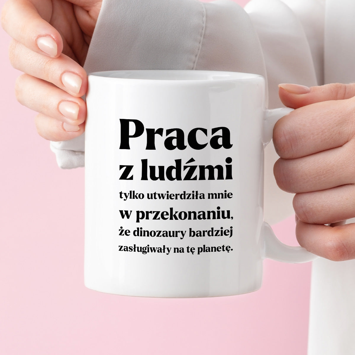 Kubek z nadrukiem - "PRACA Z LUDŹMI"