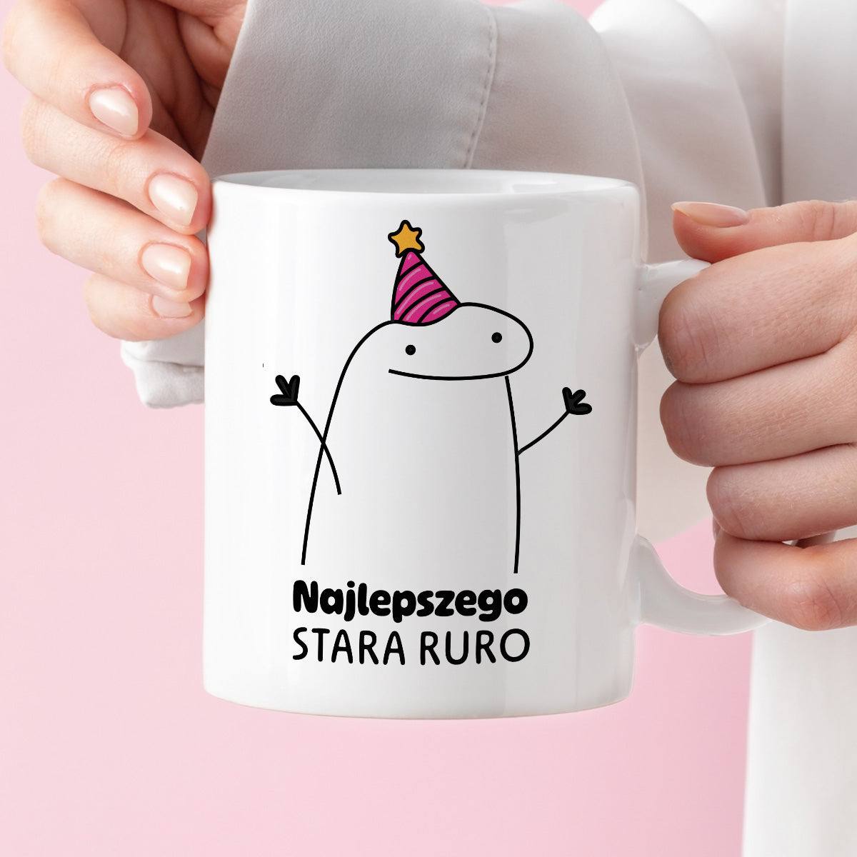 Kubek z nadrukiem - "Najlepszego stara ruro"