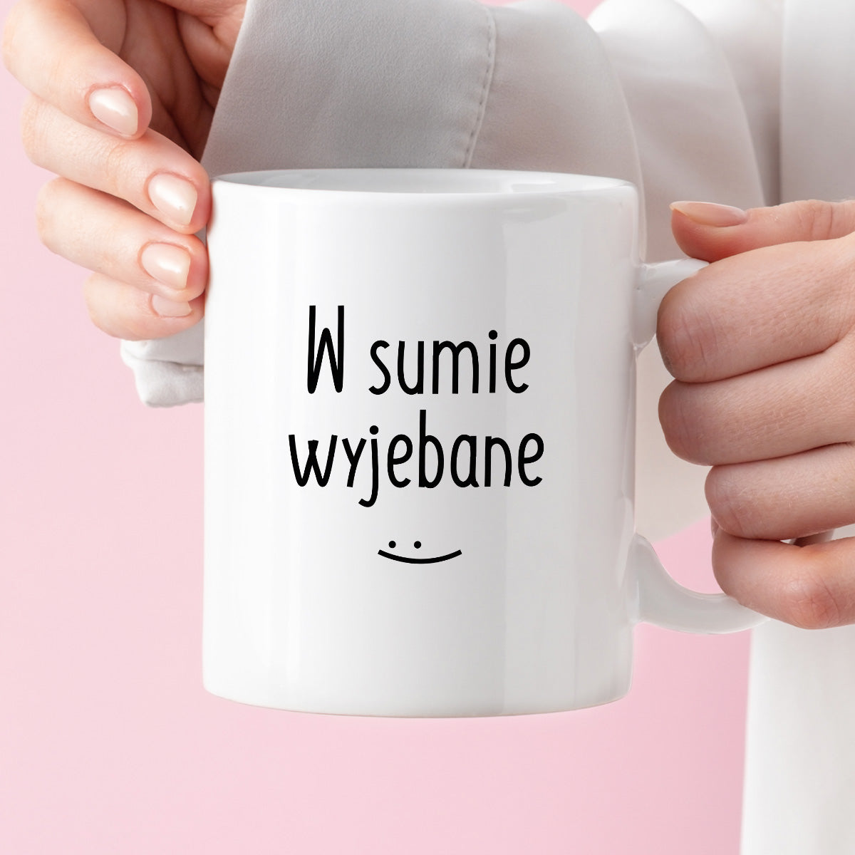 Kubek z nadrukiem "W sumie wyjebane"