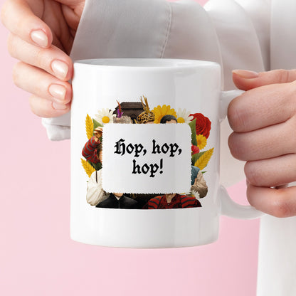 Kubek z nadrukiem "Hop, hop, hop!" NOWE 1670
