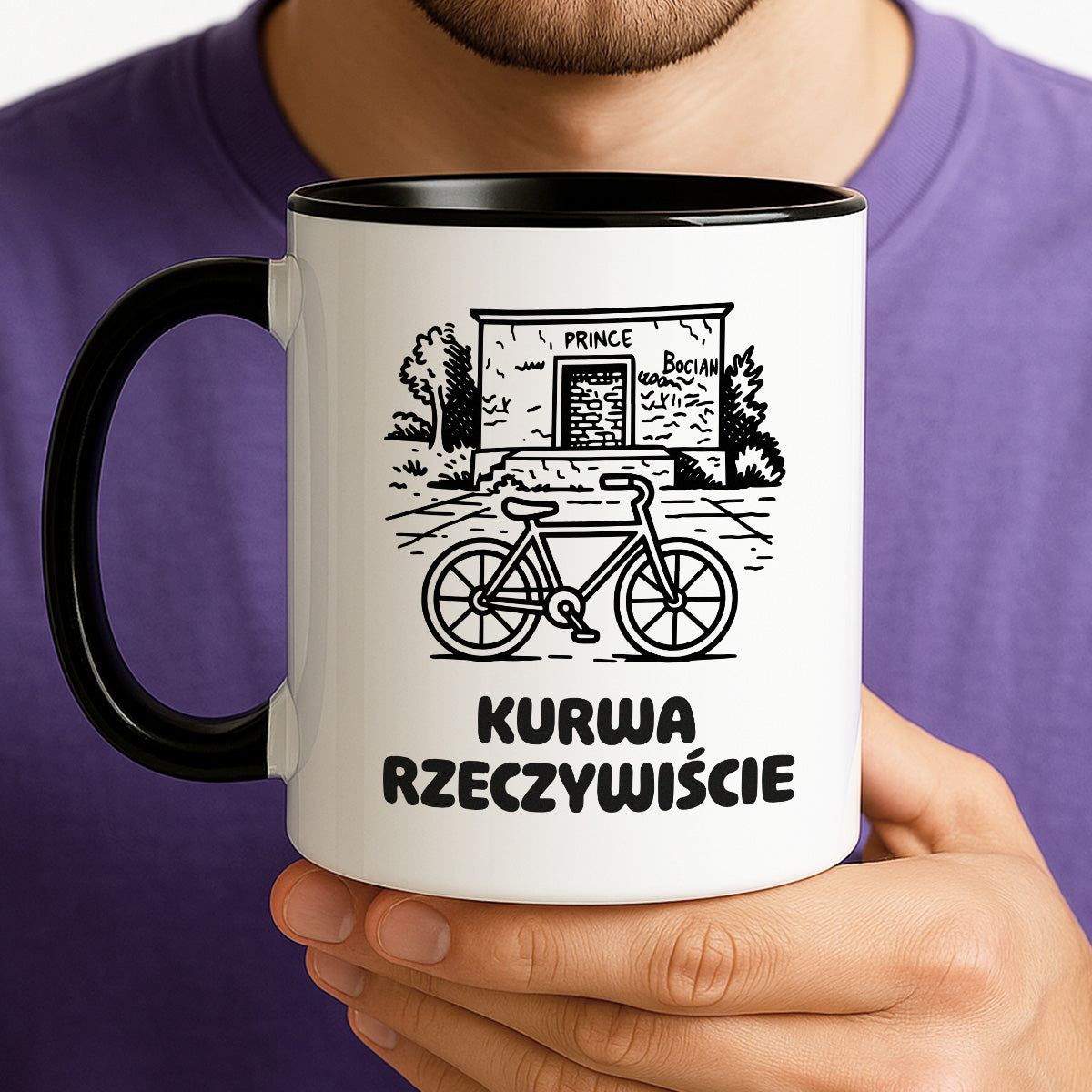 Kubek z nadrukiem - HITY POLSKIEGO INTERNETU - PAWEŁ JUMPER - "Kurwa rzeczywiście"