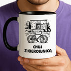 Kubek z nadrukiem - HITY POLSKIEGO INTERNETU - PAWEŁ JUMPER - "Chuj z kierownicą"