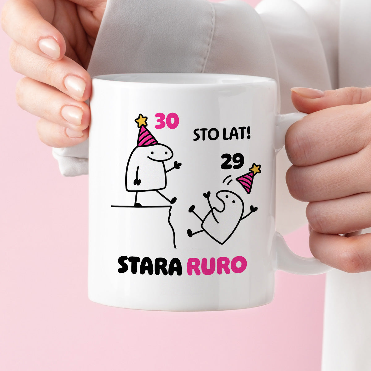 Kubek z nadrukiem "STO LAT! STARA RURO" [dowolny wiek]