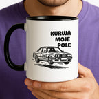 Kubek z nadrukiem - HITY POLSKIEGO INTERNETU - "Kurwa moje pole"