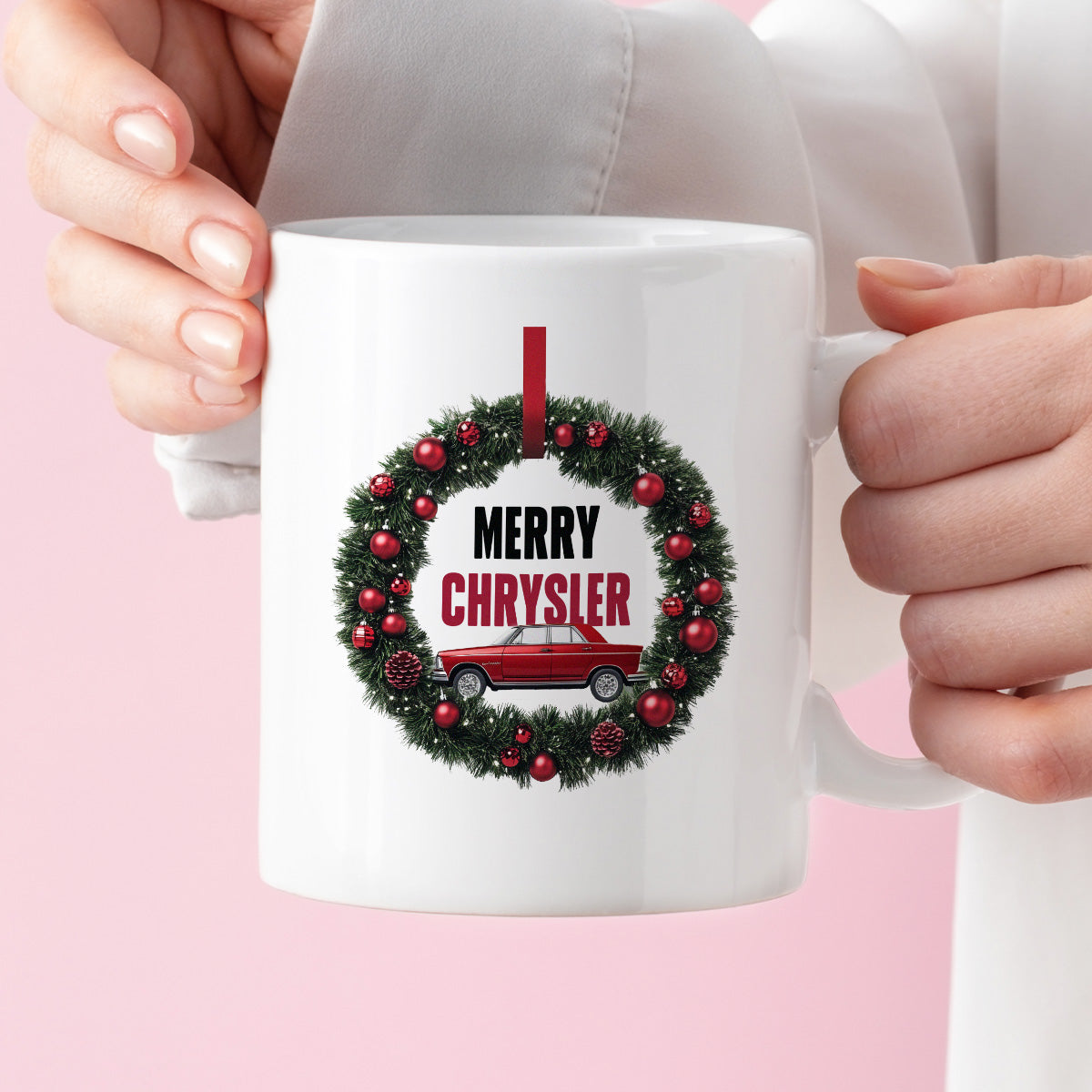 Kubek świąteczny mem "Merry Chrysler"