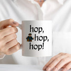 Kubek z nadrukiem "hop, hop, hop!" v2