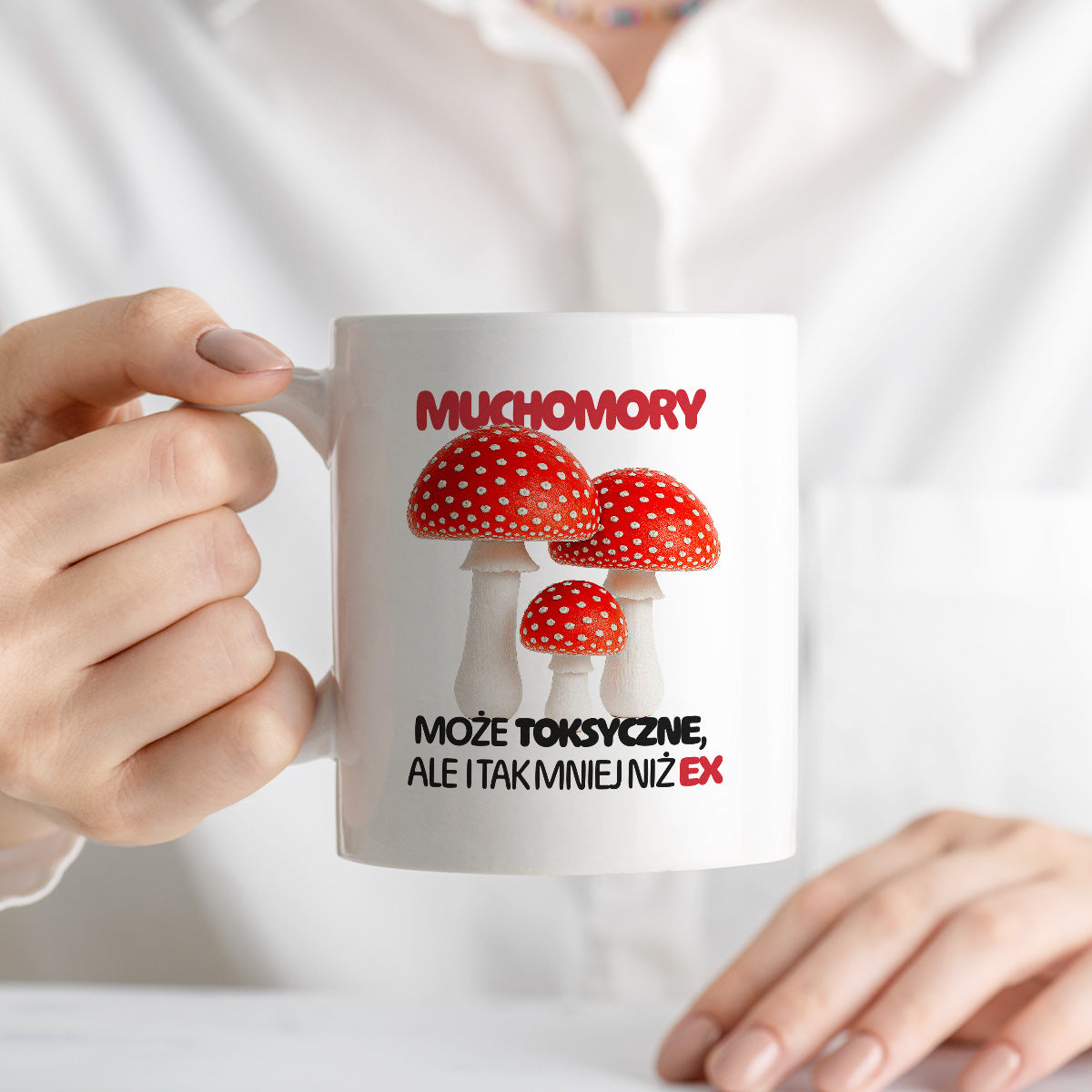 Kubek z nadrukiem "Muchomory"