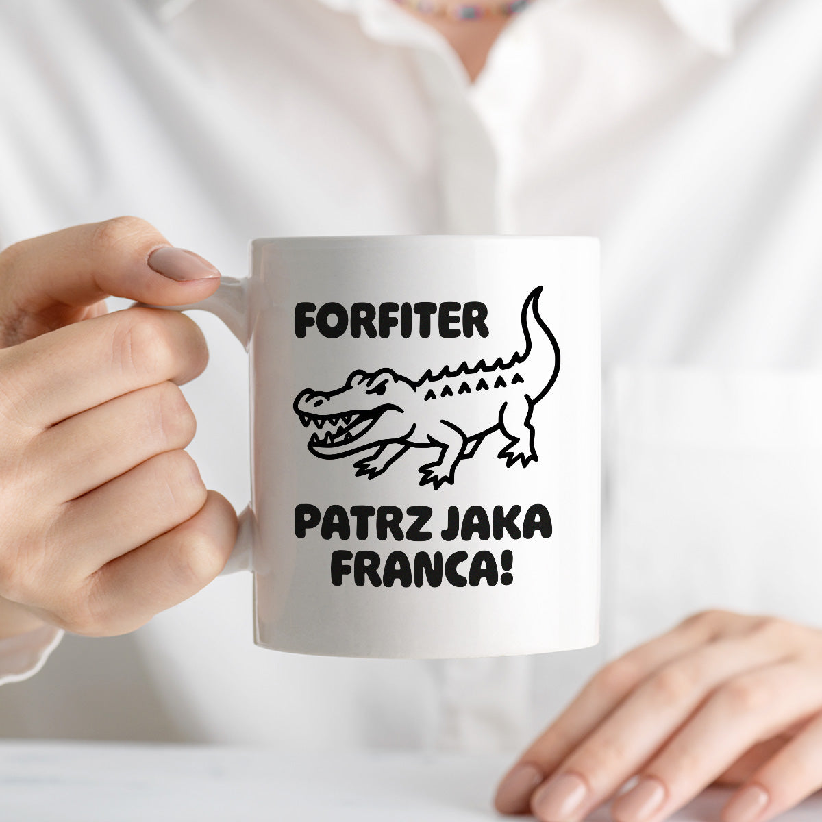 Kubek z nadrukiem - HITY POLSKIEGO INTERNETU - "Forfiter - patrz jaka franca"