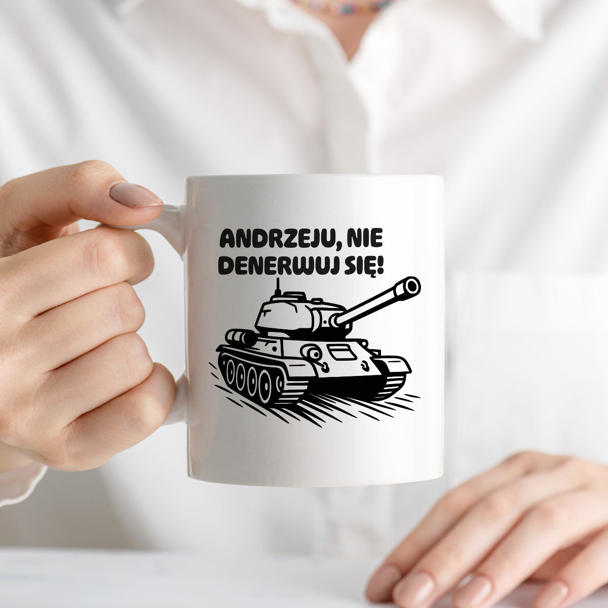 Kubek z nadrukiem - HITY POLSKIEGO INTERNETU - "Andrzeju, nie denerwuj się"