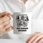 Kubek z nadrukiem - HITY POLSKIEGO INTERNETU - PAWEŁ JUMPER - "Jest kurwa wysoko"