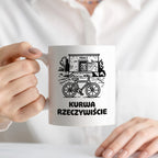 Kubek z nadrukiem - HITY POLSKIEGO INTERNETU - PAWEŁ JUMPER - "Kurwa rzeczywiście"
