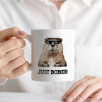 Kubek z nadrukiem "Just bober"