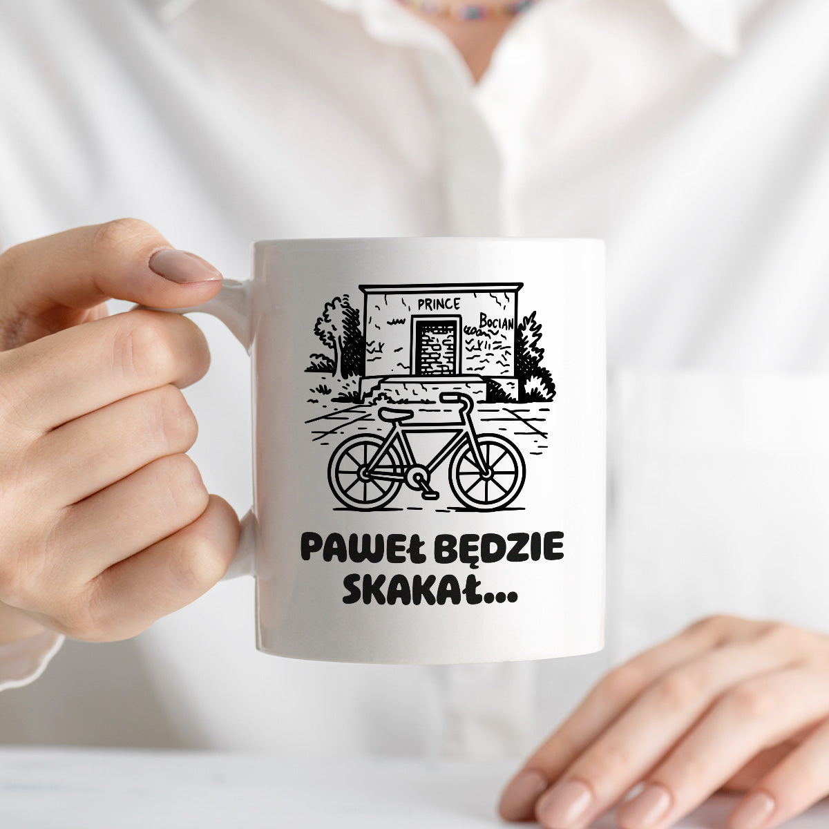 Kubek z nadrukiem - HITY POLSKIEGO INTERNETU - PAWEŁ JUMPER - "Paweł będzie skakał"