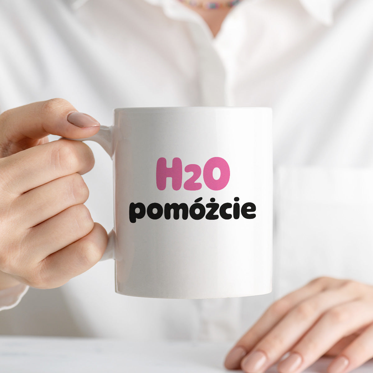Kubek z nadrukiem - "H2O pomóżcie"