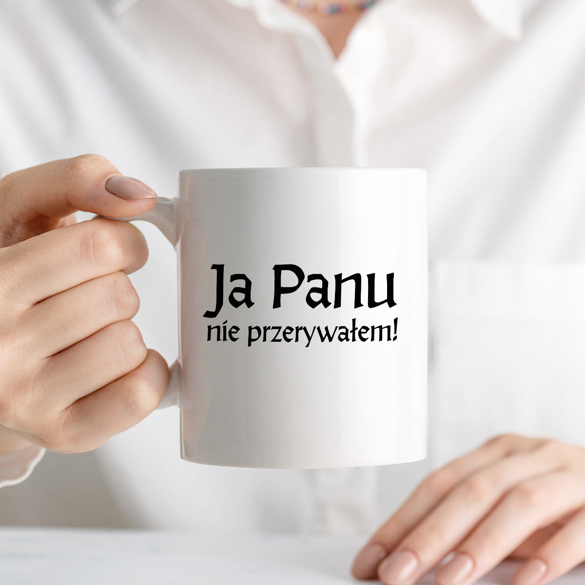 Kubek z nadrukiem "Ja Panu nie przerywałem!" v2