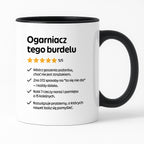 Kubek z nadrukiem "Ogarniacz tego burdelu"