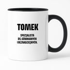 Kubek z IMIENIEM - "Specjalista ds. gównianych i beznadziejnych"