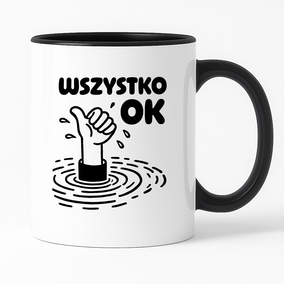 Kubek z nadrukiem - "Wszystko OK (prawie)"