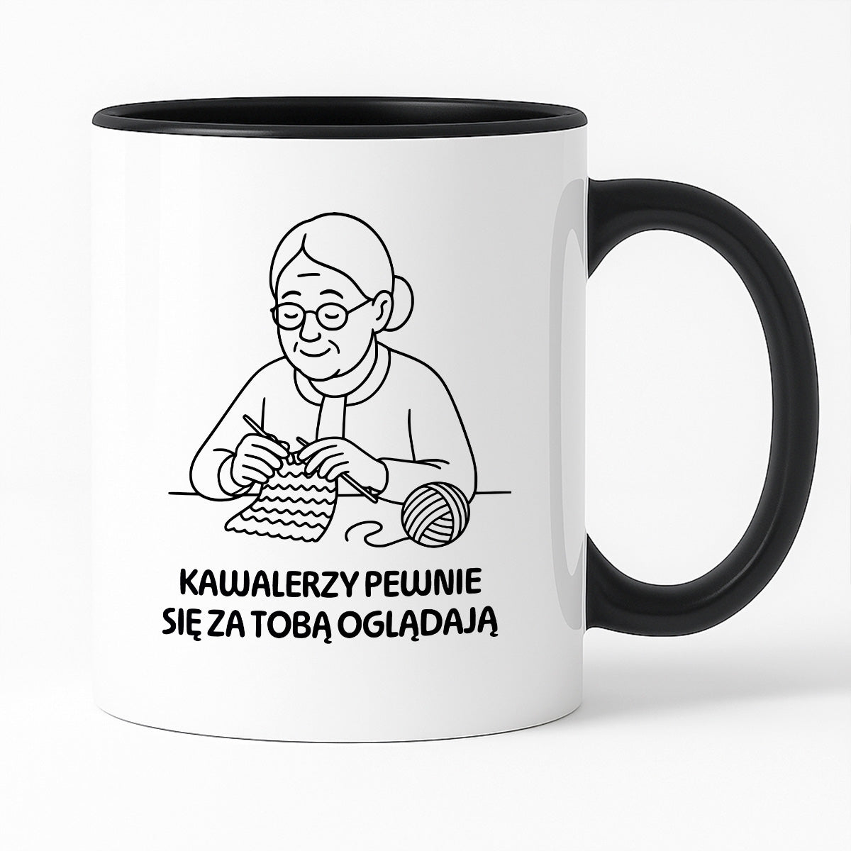 Kubek dla Babci / Dziadka - "Kawalerzy pewnie się za Tobą oglądają"