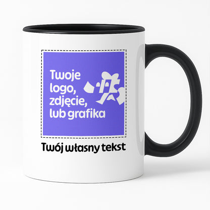 Kubek spersonalizowany z własnym zdjęciem / grafiką i podpisem