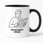 Kubek z nadrukiem "Daj mi święty spokój" - Cytaty TATY - DZIEŃ TATY