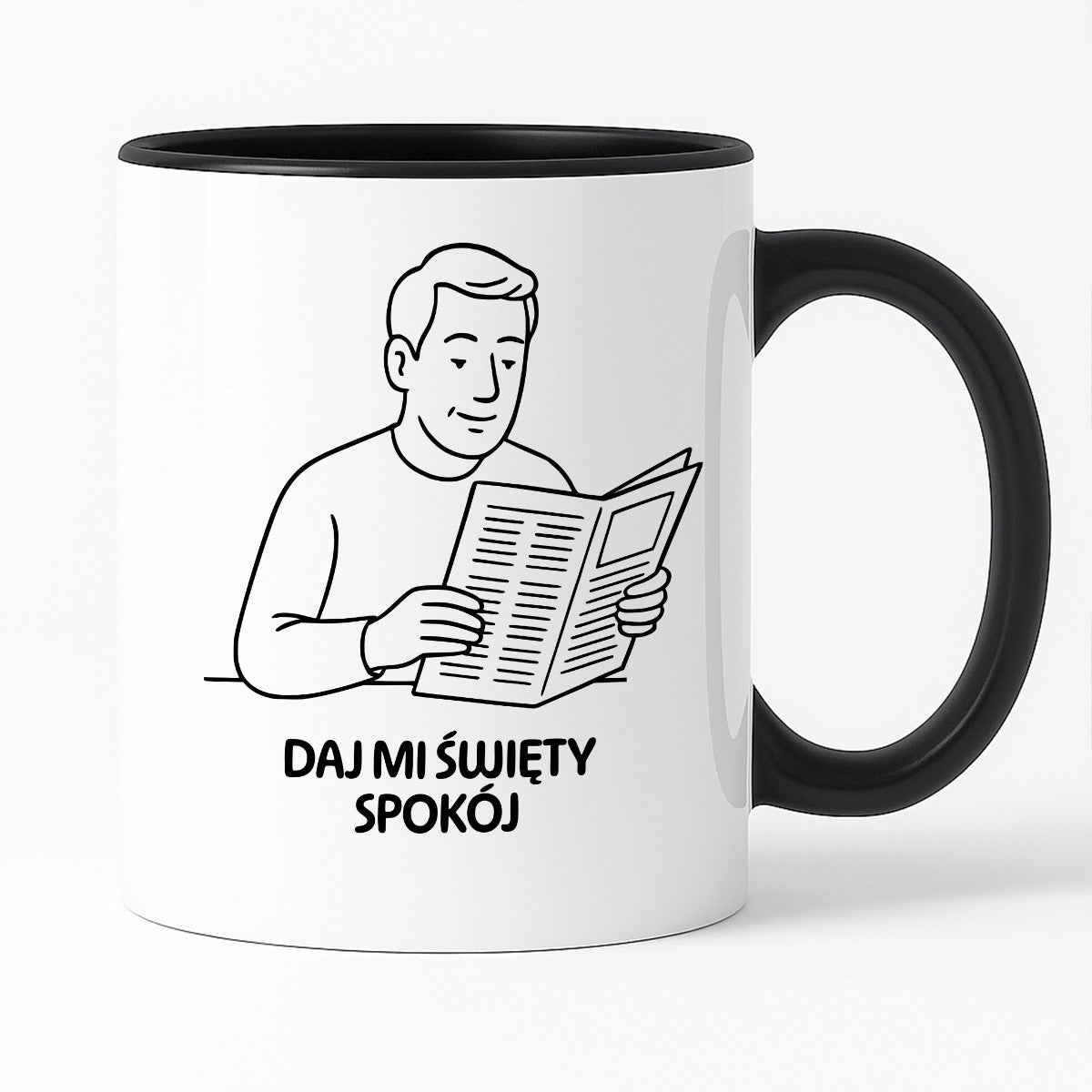 Kubek z nadrukiem "Daj mi święty spokój" - Cytaty TATY - DZIEŃ TATY