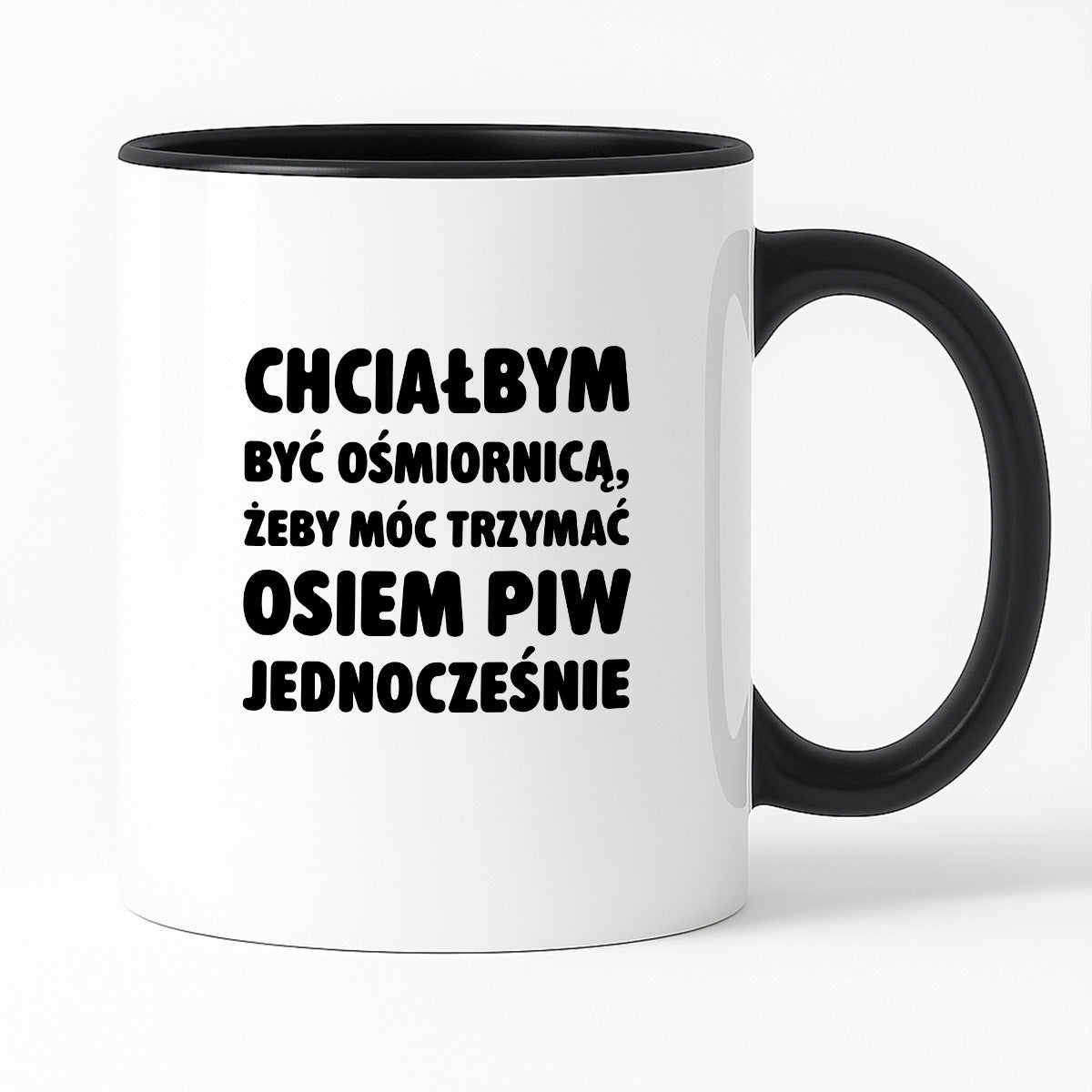 Kubek z nadrukiem - "Chciałbym być ośmiornicą"