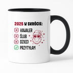 Kubek świąteczny z Mikołajem "2025 w skrócie" I