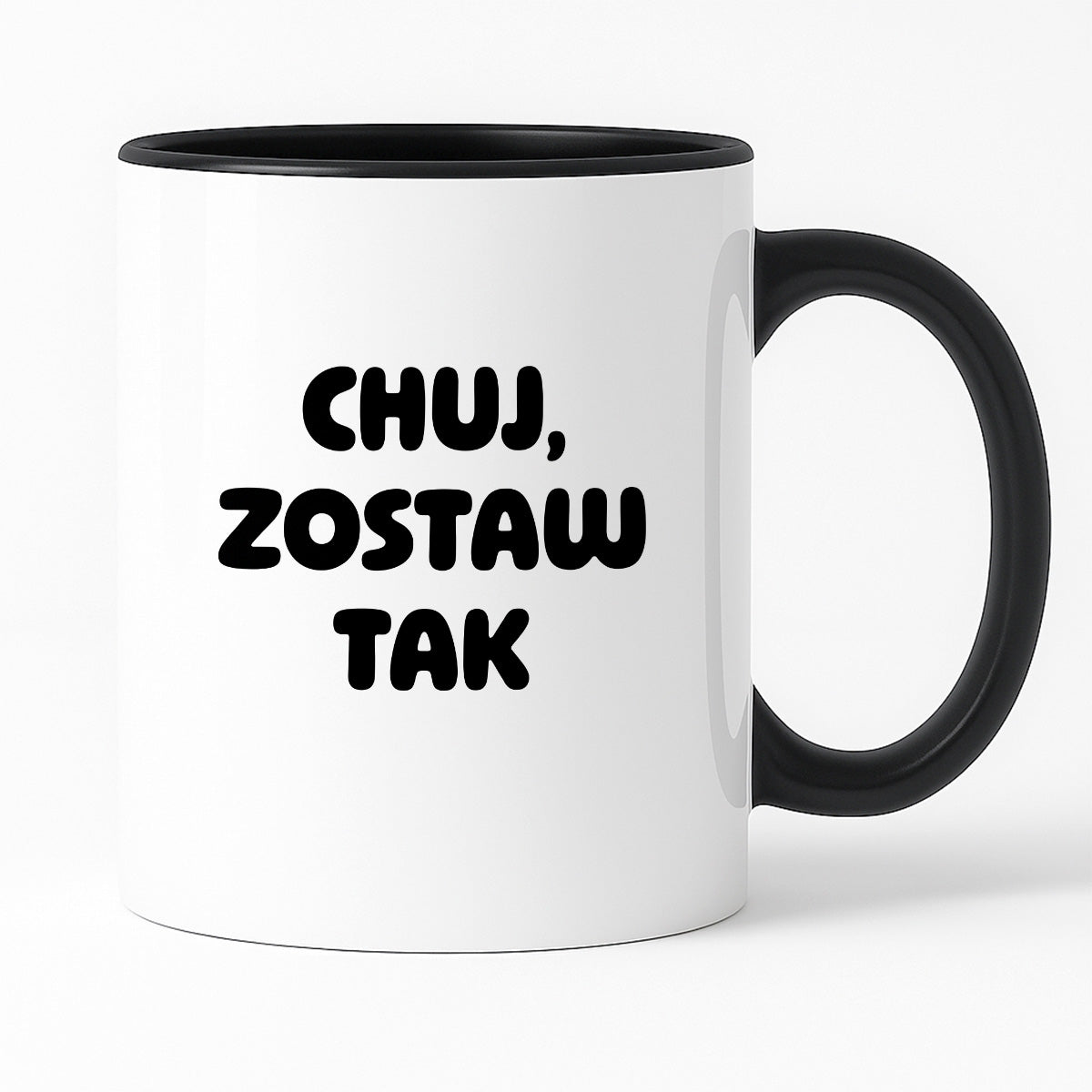 Kubek z nadrukiem - "Chuj, zostaw tak"