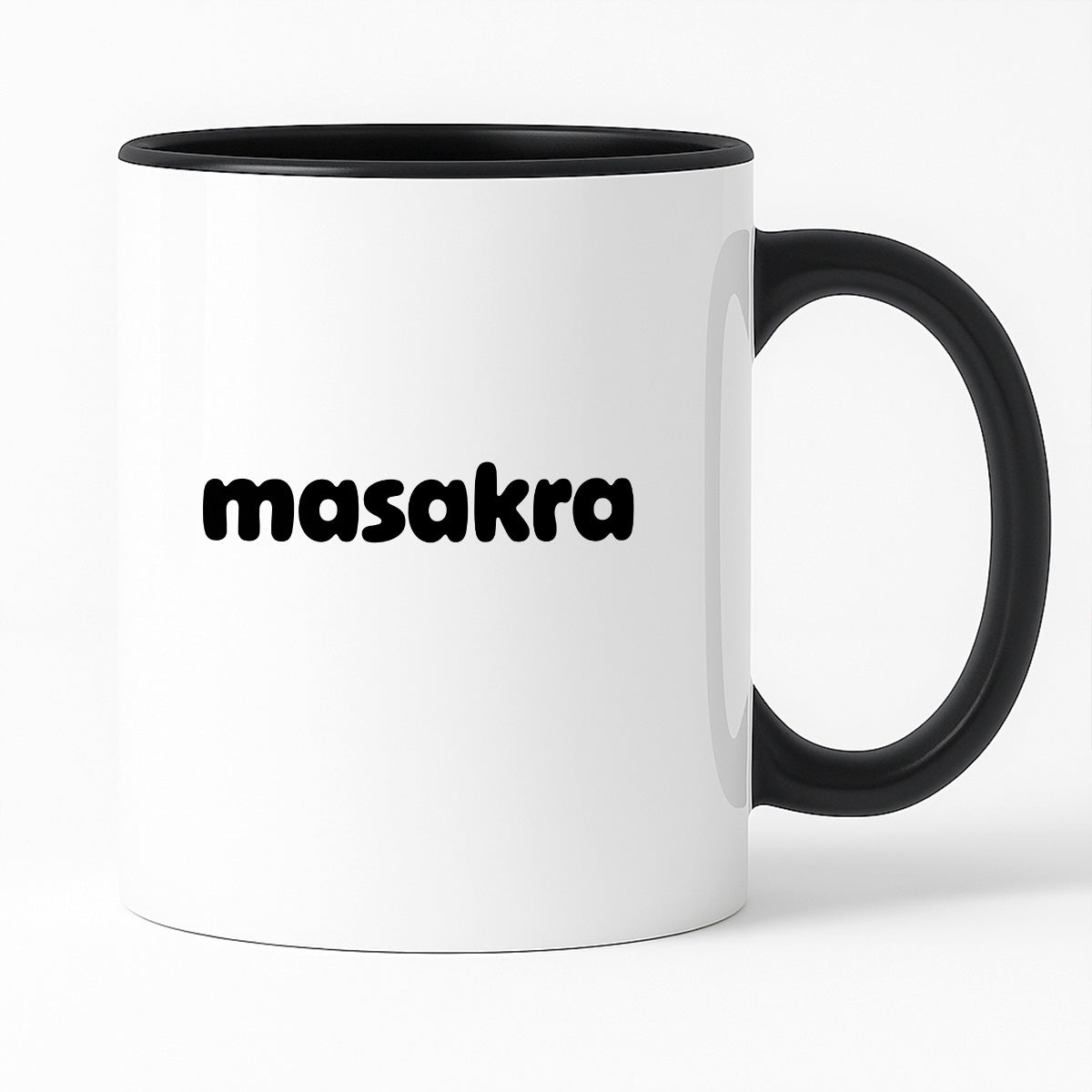 Kubek z nadrukiem "masakra"