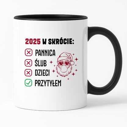 Kubek świąteczny z Mikołajem "2025 w skrócie" II