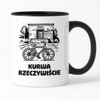 Kubek z nadrukiem - HITY POLSKIEGO INTERNETU - PAWEŁ JUMPER - "Kurwa rzeczywiście"