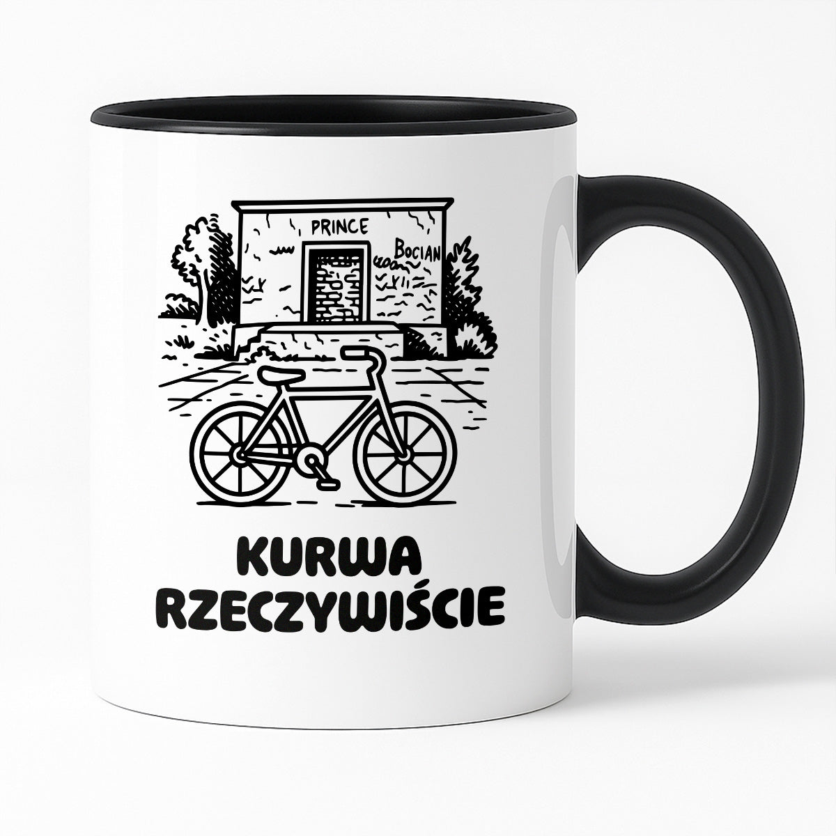 Kubek z nadrukiem - HITY POLSKIEGO INTERNETU - PAWEŁ JUMPER - "Kurwa rzeczywiście"