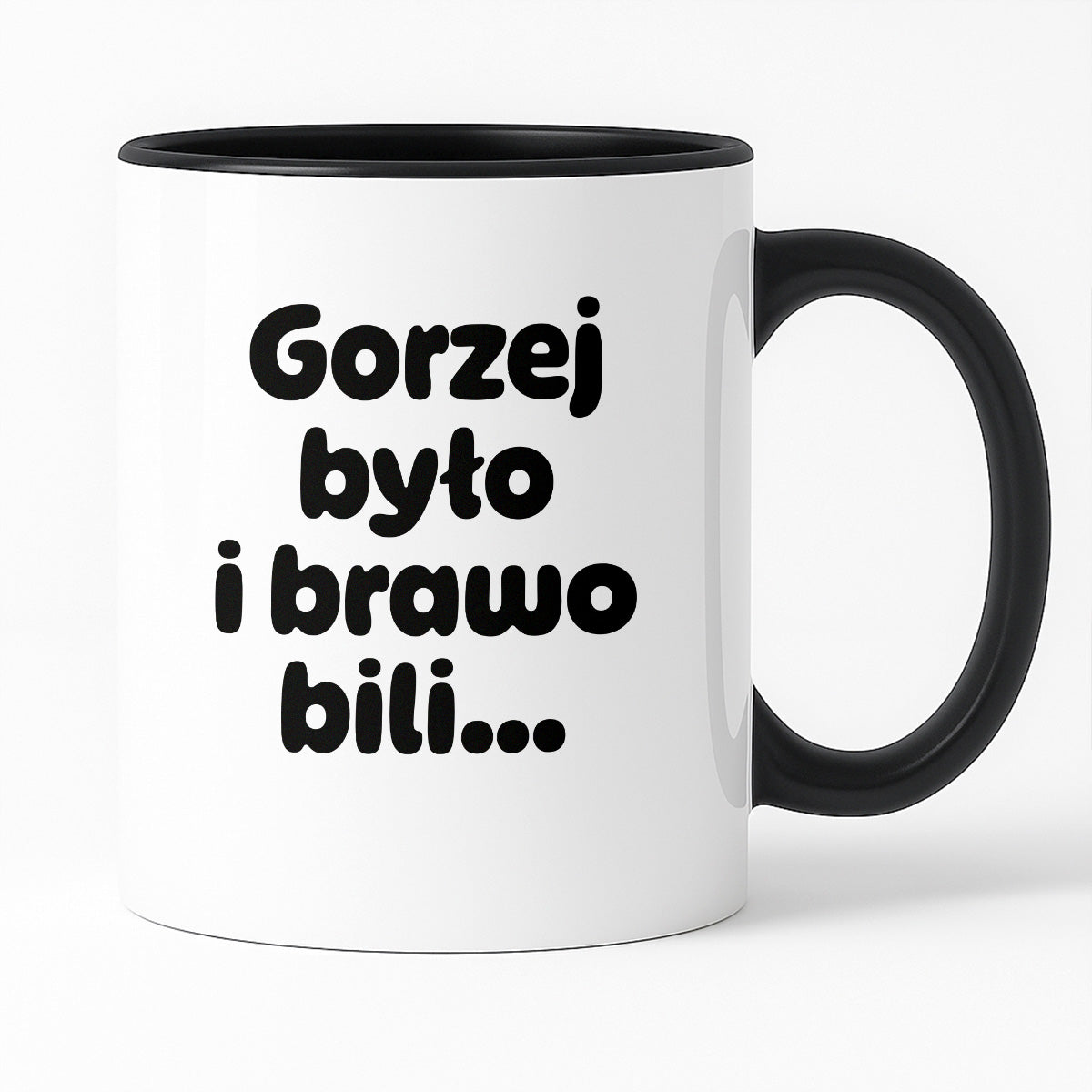 Kubek z nadrukiem "Gorzej było i brawo bili"