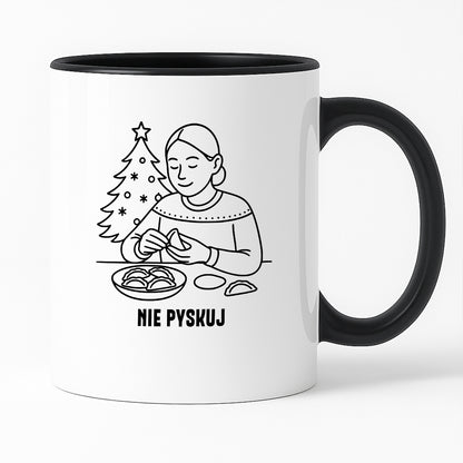 Kubek świąteczny z cytatem MAMY - "Nie pyskuj"