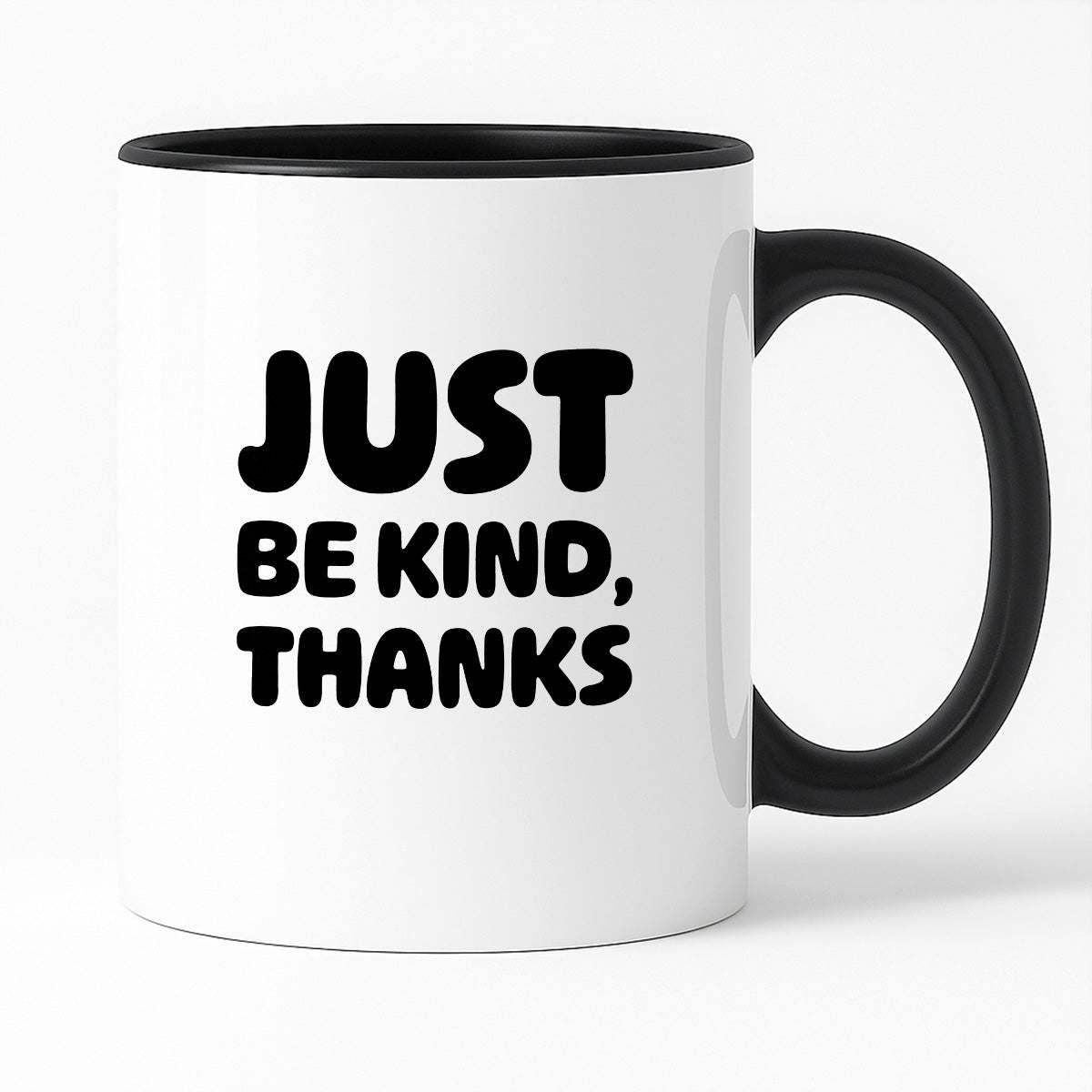 Kubek z nadrukiem "Just be kind, thanks"