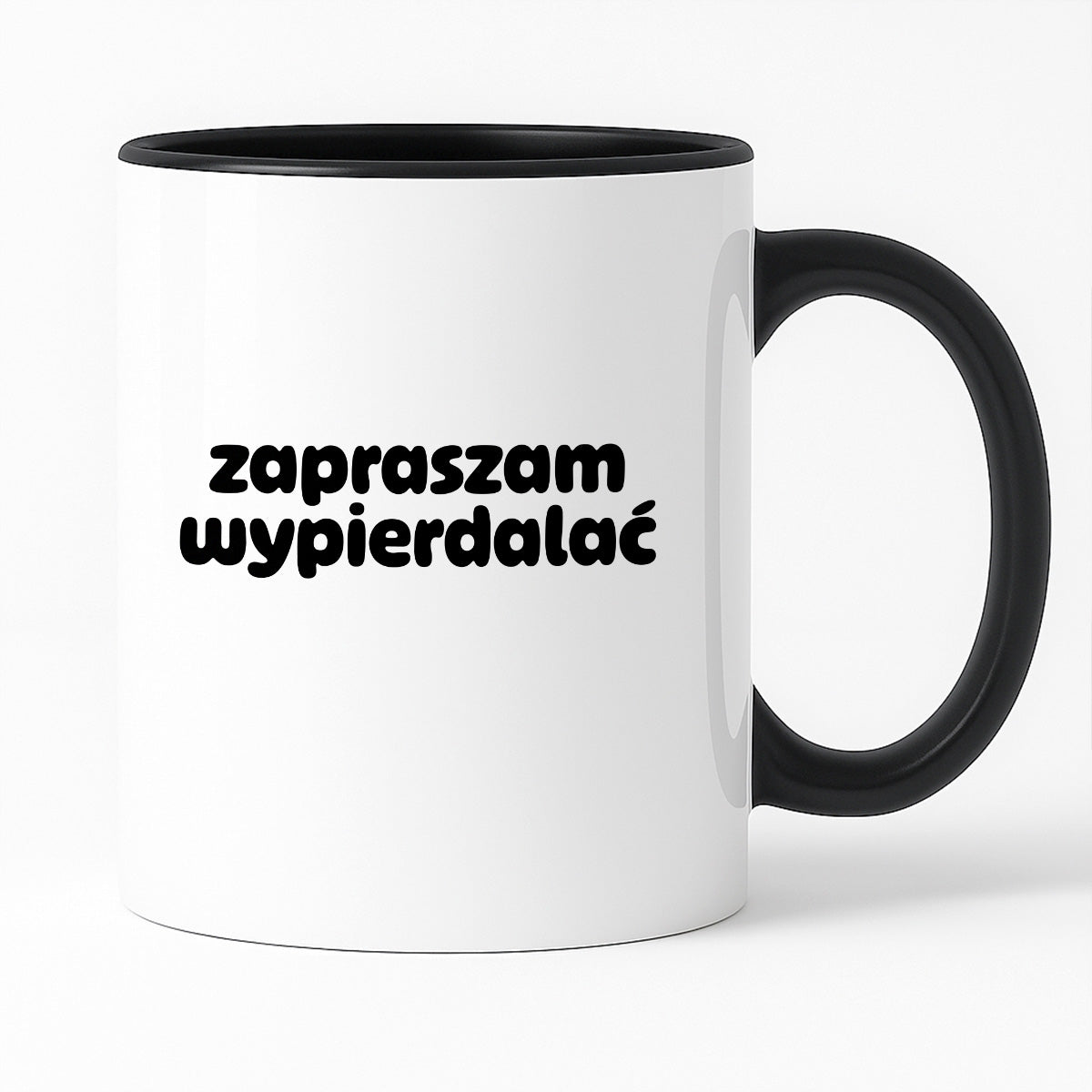 Kubek z nadrukiem "zapraszam wypierdalać" v2