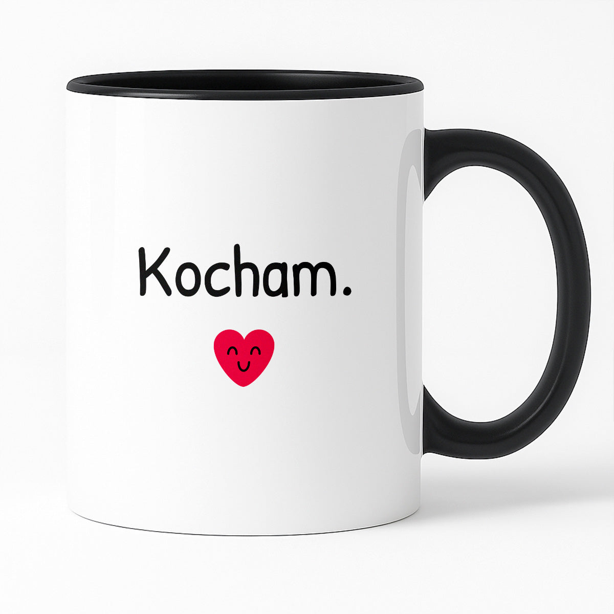 Kubek z nadrukiem - "Kocham."