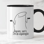 Kubek z nadrukiem "Oopsies, sorry,  I’m an asparagus"