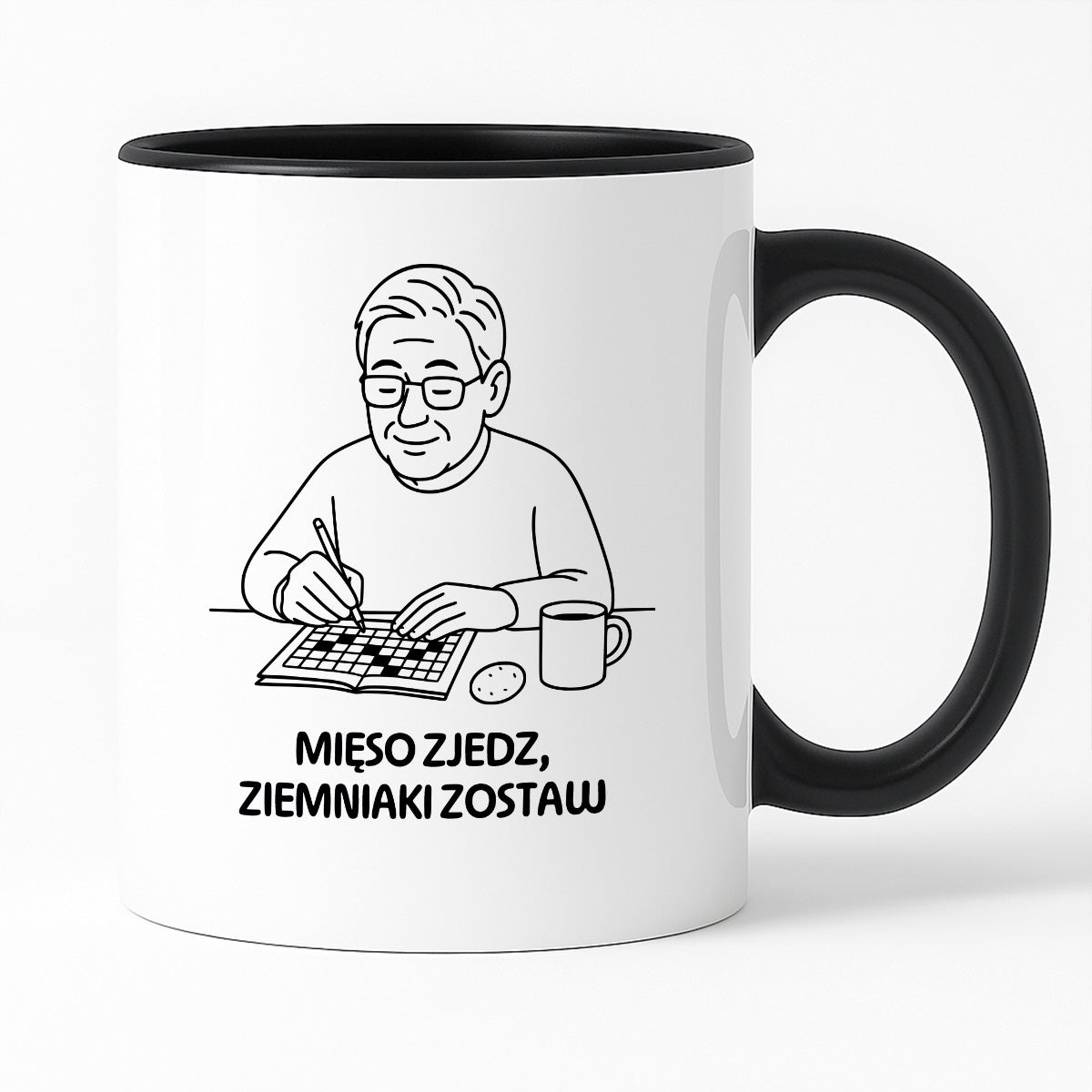 Kubek dla Babci / Dziadka - "Mięso zjedz, ziemniaki zostaw"
